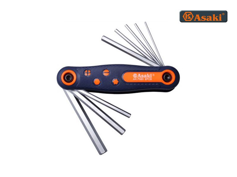 Bộ tua vít xếp asaki ak-7981