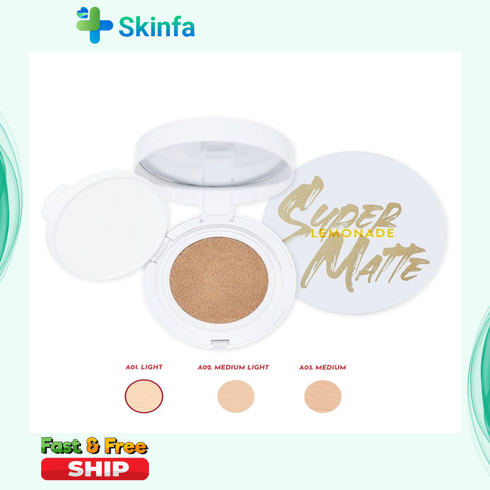 Phấn Nước Siêu Kiềm Dầu Lemonade Supermatte Cushion