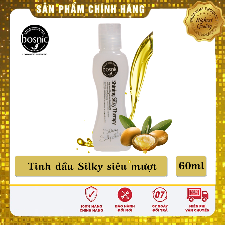 [HCM]Tinh Dầu Siêu Mượt Bosnic - Shining Silky Therapy 60ml - Chính Hãng Hàn Quốc
