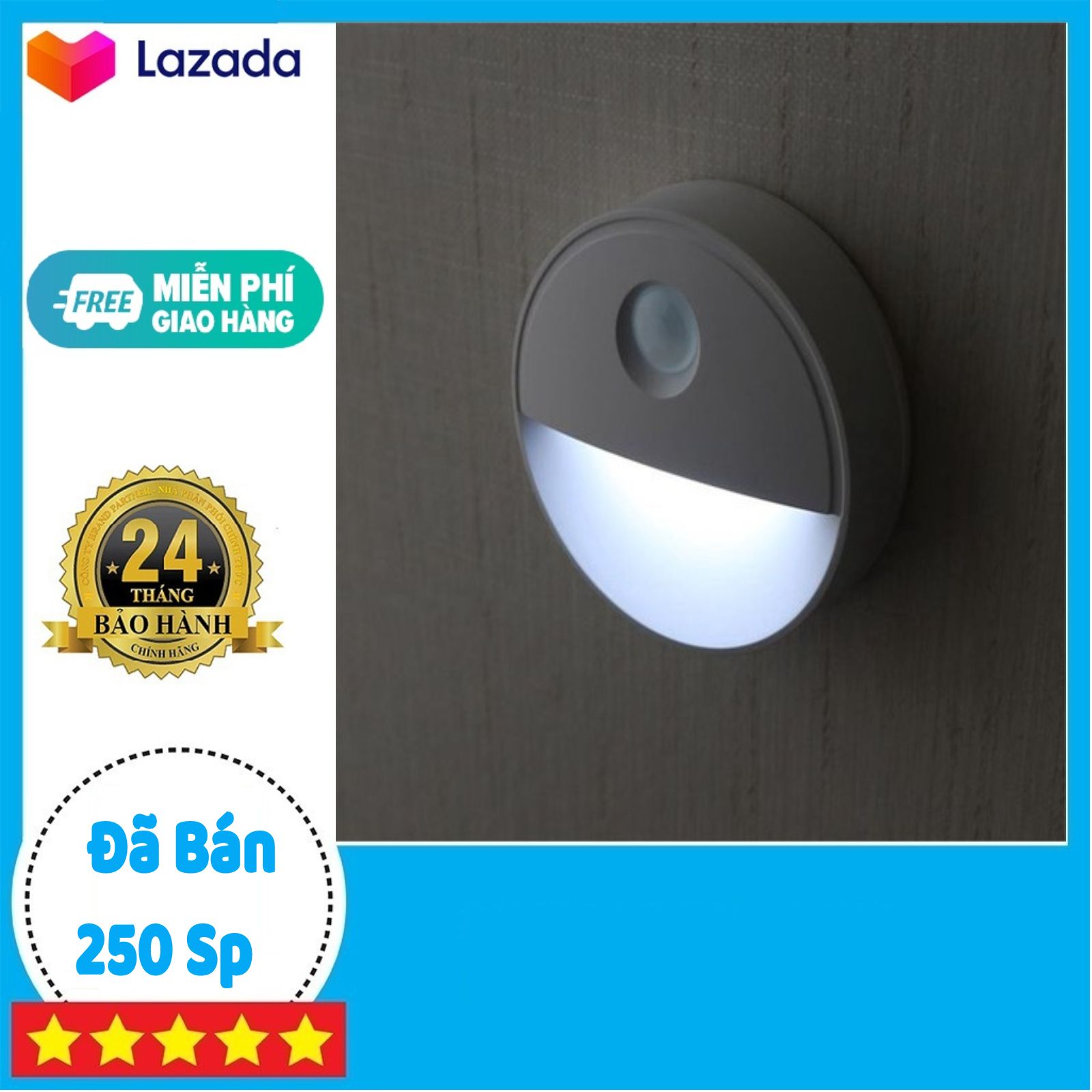 Đèn Led cảm biến chuyển động- Gắn tường, chân cầu thang, gắn tủ quần áo, WC