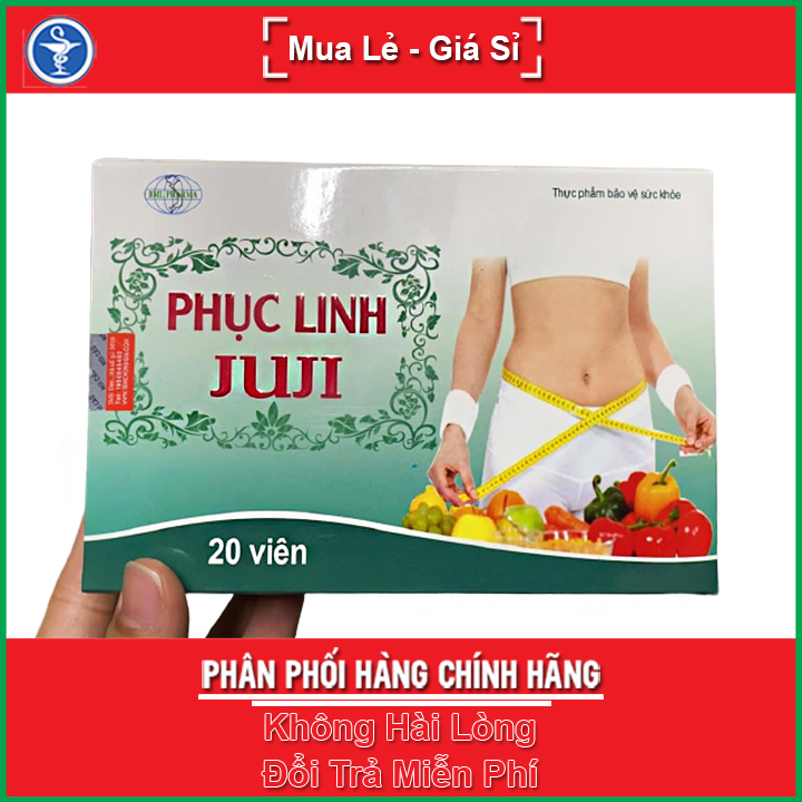 Giảm Cân Phục Linh JUJI 20 Viên - Tăng cường đốt cháy mỡ thừa giảm tích tụ mỡ