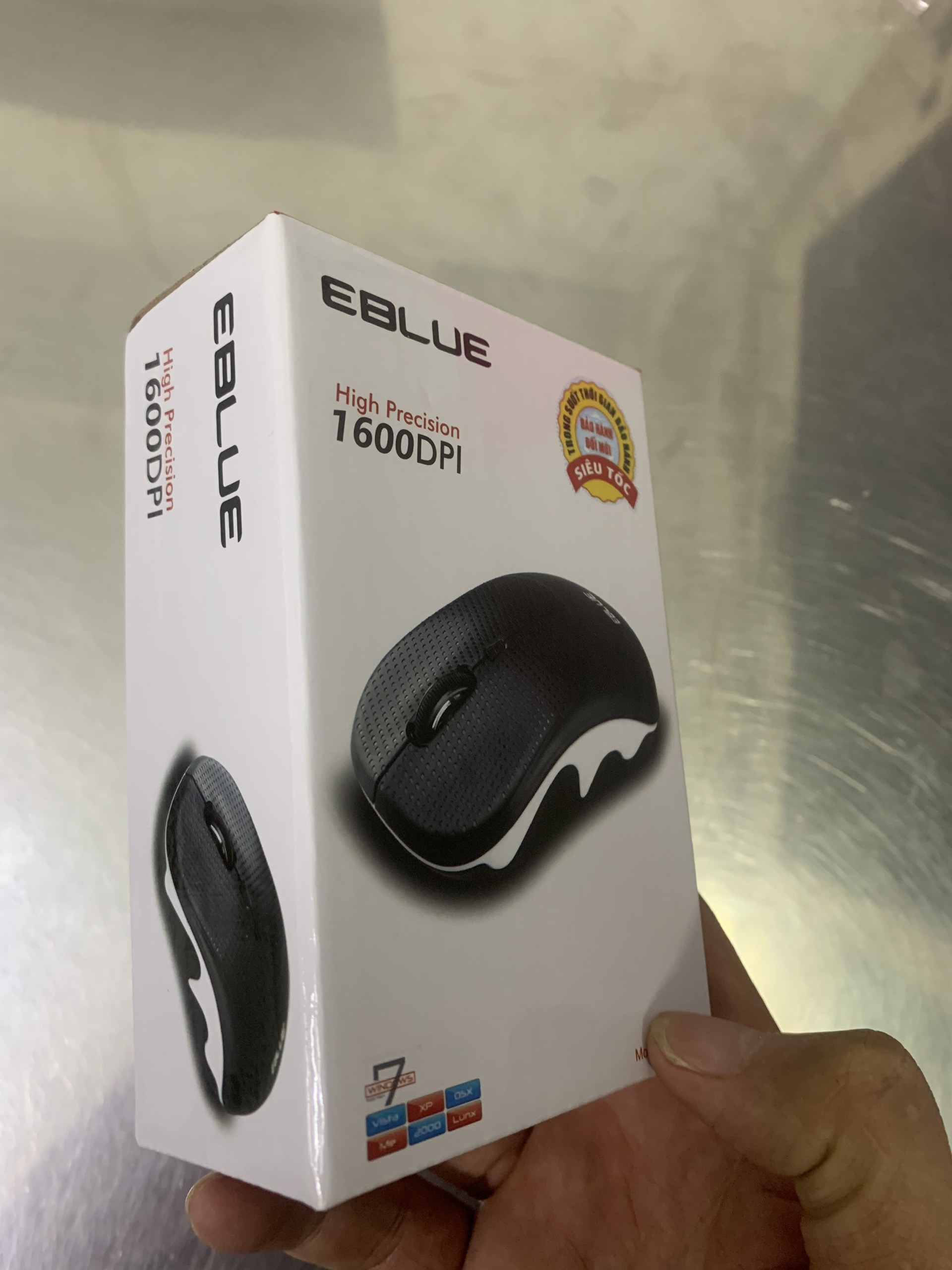 Mouse chuột không dây eblue ems816b tặng kèm pin và bút dạ quang bông hoa 5 cánh