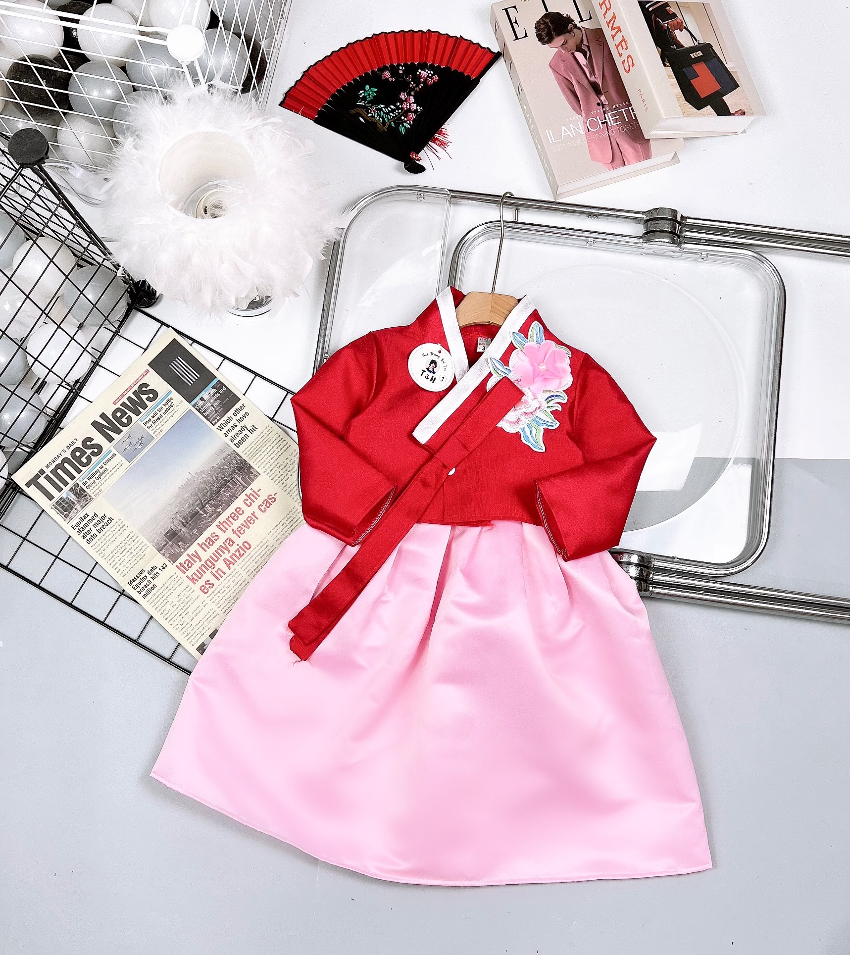 Đầm hanbok cho bé gái 1 - 4 tuổi