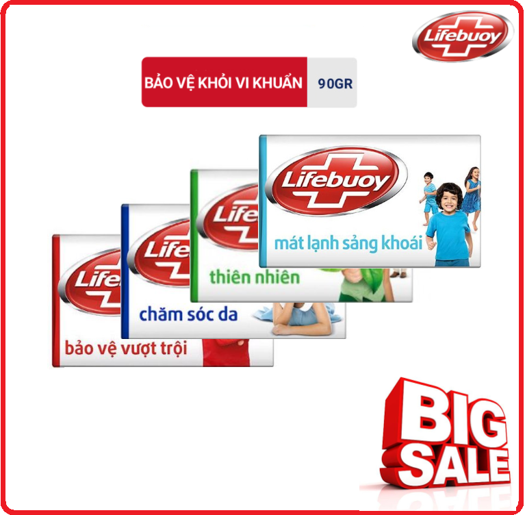 Xà phòng diệt khuẩn lifebuoy cục 90g