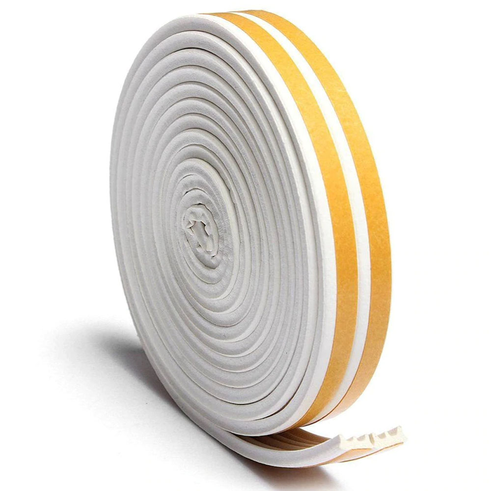 6 MÉT-Khe hở 9x4mm-Ron Cao Su Dán Khe Hở Cửa ngăn Bụi, Muỗi Giảm Âm-OLIA-Gioăng dán cửa cao su