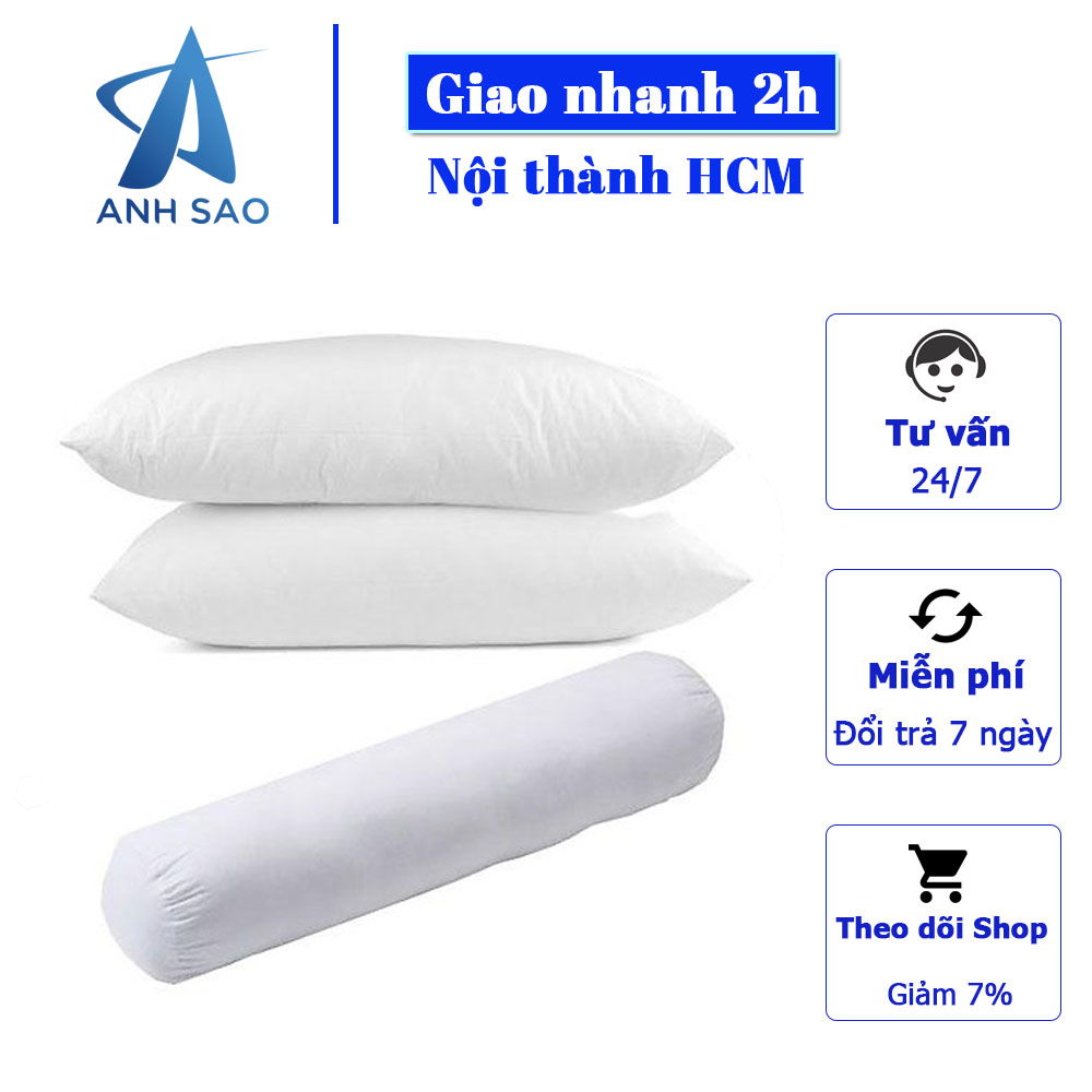 [HCM]Combo bộ 2 gối nằm hơi cao 40x60cm + 1 gối ôm hơi 35x100cm Ánh Sao siêu cao cấp