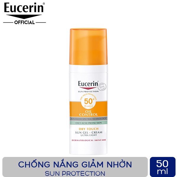 Eucerin Kem Chống Nắng Kiểm Soát Nhờn Sun Oil Control Dry Touch SPF50+ 50ml