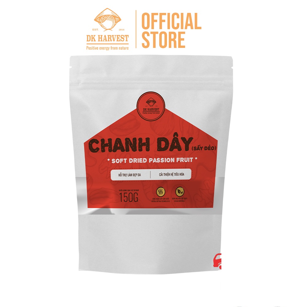 Chanh dây sấy dẻo dk harvest - túi 150g