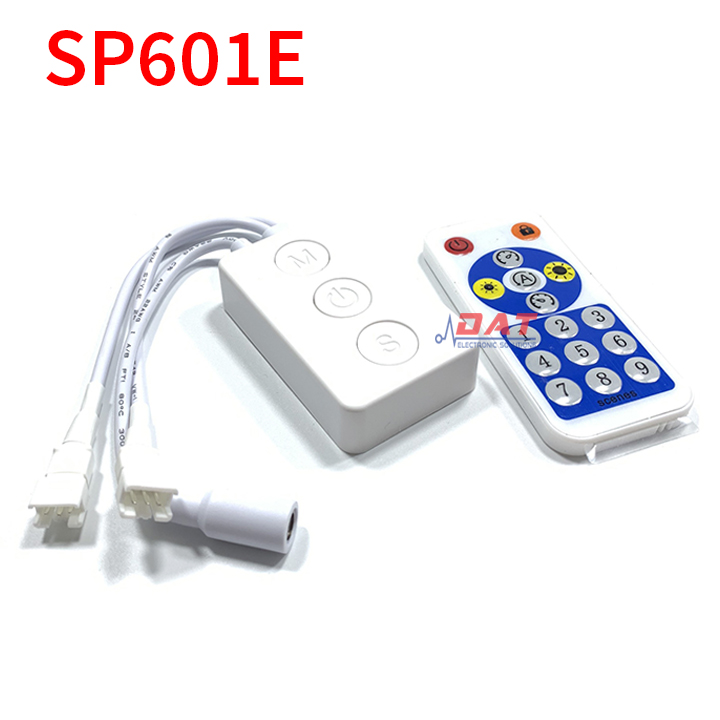 [HCM]Bộ Điều Khiển LED RGB Chạy Hiệu Ứng - Nháy Theo Nhạc 2 Cổng SP601E Dùng App Bluetooth