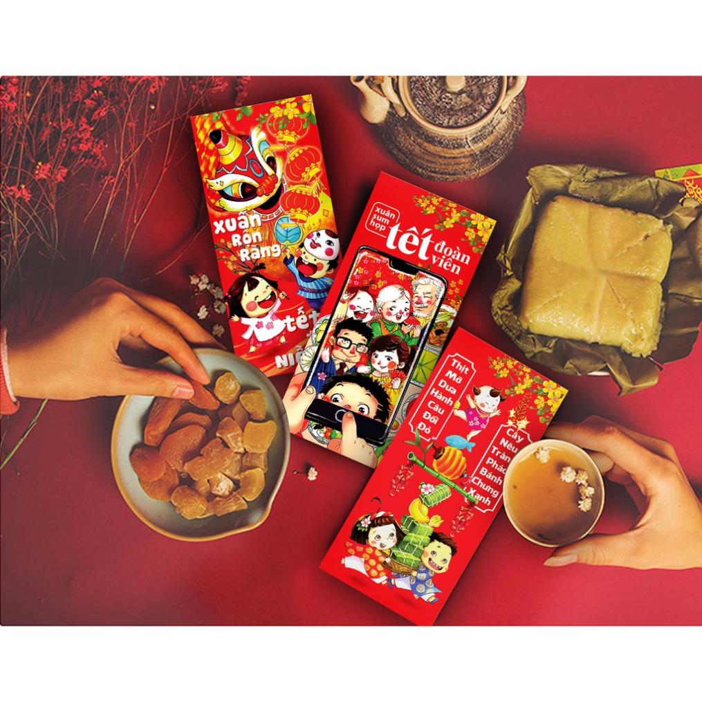 Bộ 100 phong bao lì xì tết đoàn viên