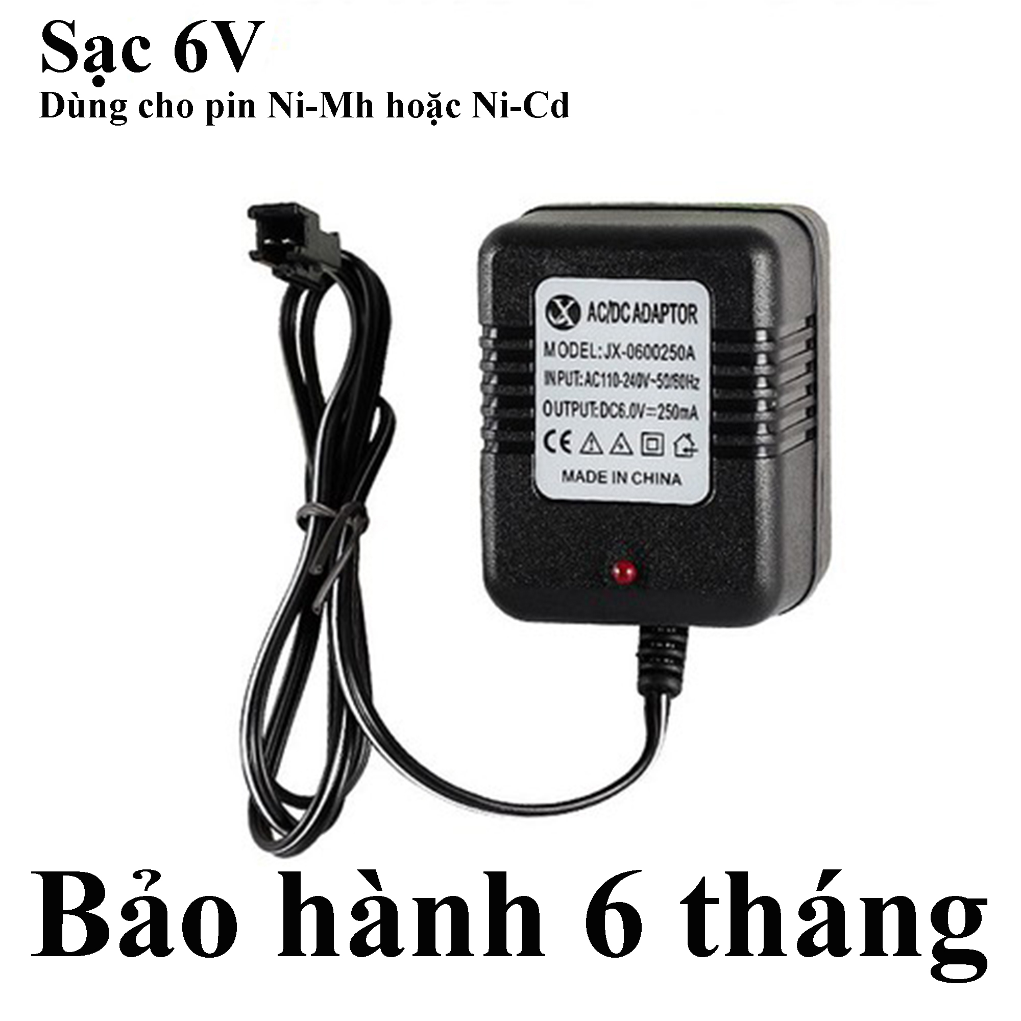Sạc pin 6V pin Ni-Mh hoặc Ni-Cd dùng cho xe điều khiển từ xa