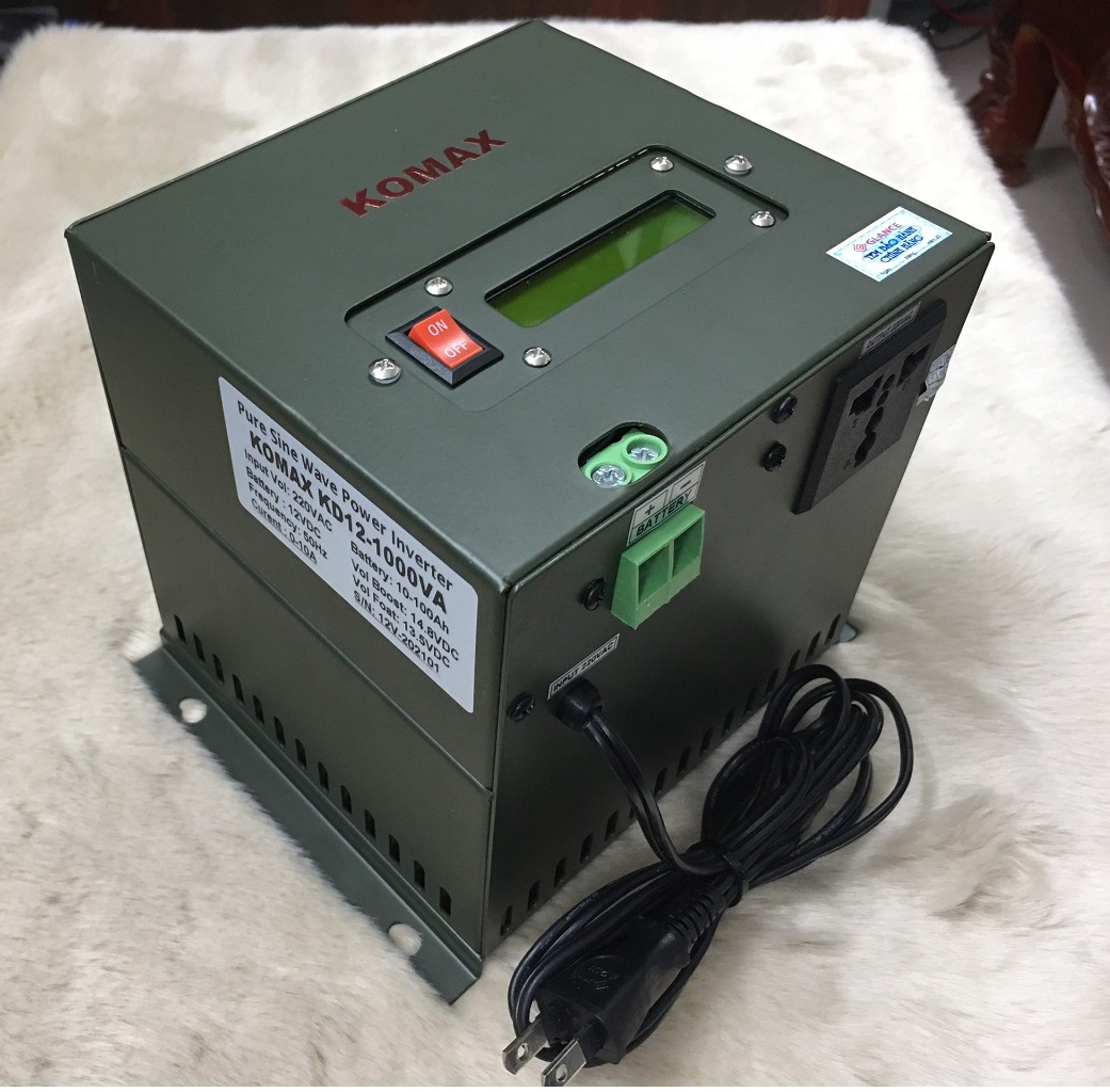 Máy kích điện sạc ắc quy komax kd12-1000va