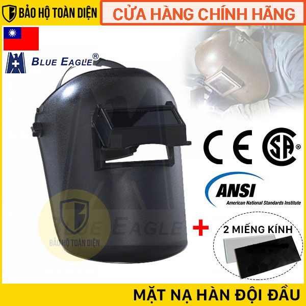 Mặt nạ hàn đội đầu Blue Eagle Đài Loan 633P _ 💥 Đã gồm 2 tấm kính | Mặt nạ hàn bảo vệ mắt mặt | Hàng chất lượng giá bình dân