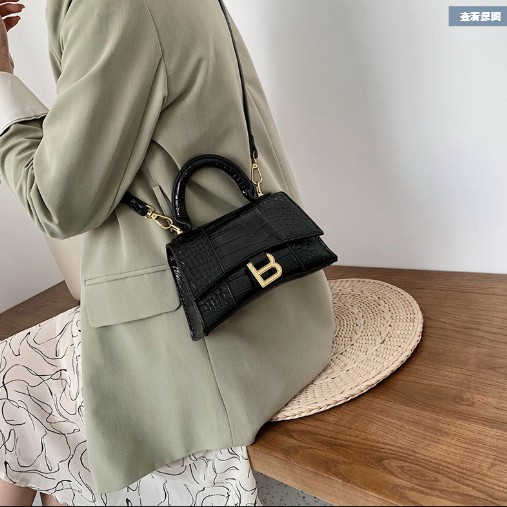 [LUX BAG] Túi xách nữ Balen đeo chéo da cá sấu kiểu dáng sang trọng