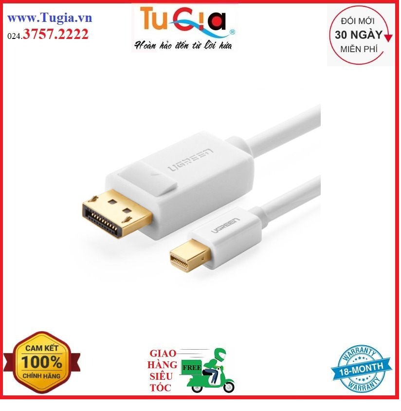 Cáp Chuyển Đổi Mini Displayport To Displayport Ugreen 10423 – Hàng Chính Hãng