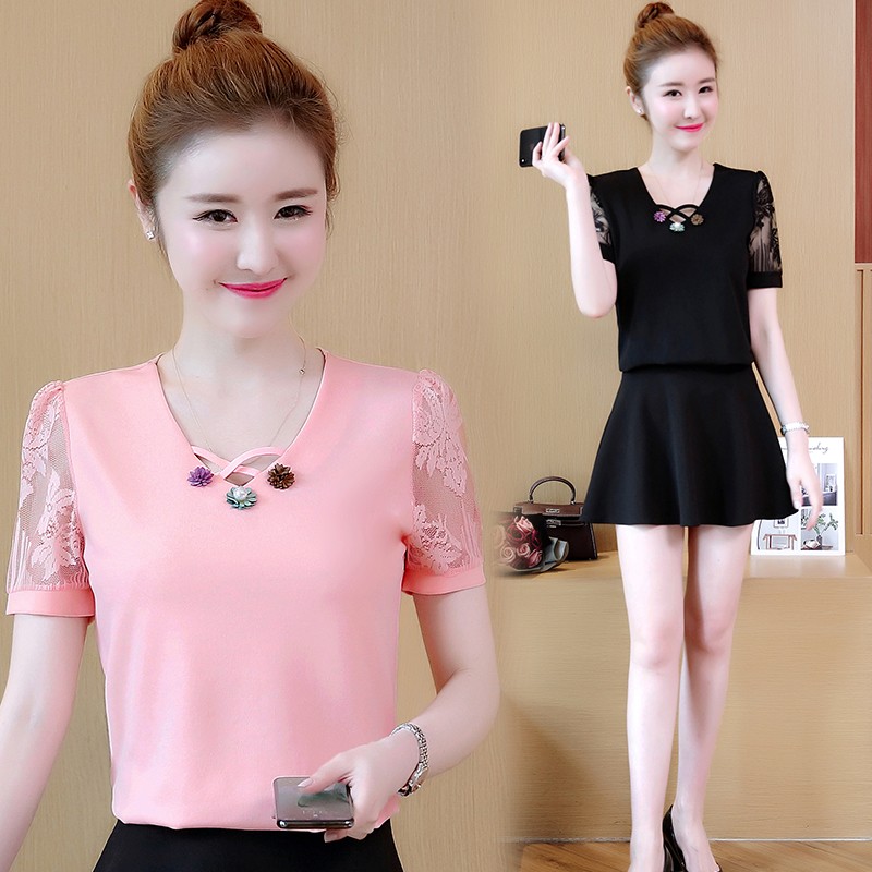 Áo sơ mi cổ hoa-quảng châu cao cấp