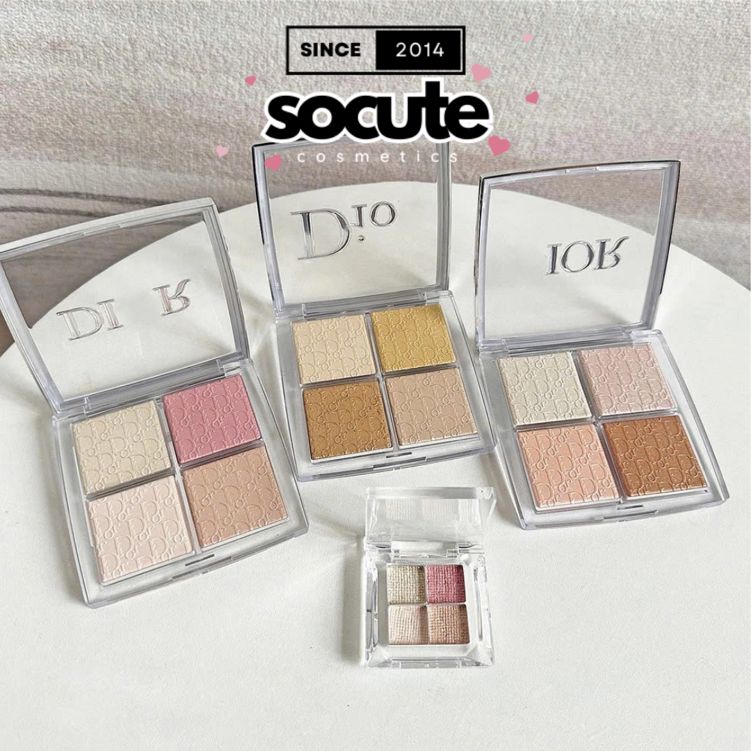 Socute - Phấn bắt sáng 4 ô Highlight Di Ò Backstage Glow Maximizer Palette - 001 - 002 - 004 - 006