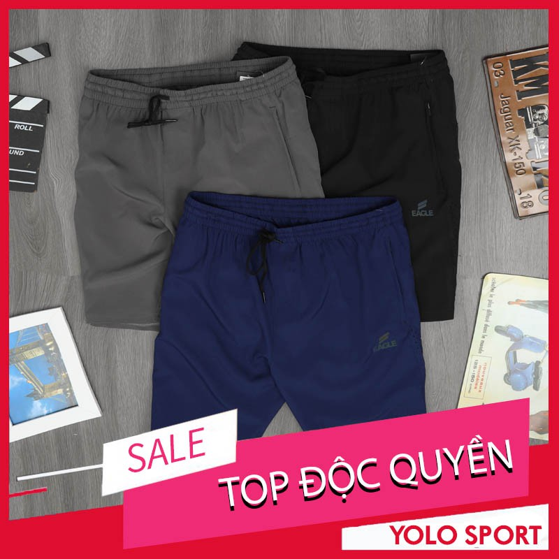 Quần Đùi Dù Eagle Logo Phản Quang 7 Màu Cao Cấp Vải Xuất Khẩu 3 Màu Dễ Phối Đồ Hợp Thời Trang Gym Và Đi Chơi