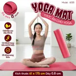 (ĐỦ LOẠI) BG - Thảm Tập Yoga, Gym 8mm, 6mm , 4mm Cao Cấp, Thảm Yoga Chống Trượt, Thảm Gấp Gọn Tập Gym Tại Nhà Tiện Lợi