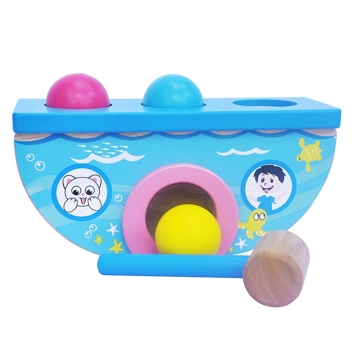 Đồ chơi gỗ colligo - đập banh cá heo 90145b