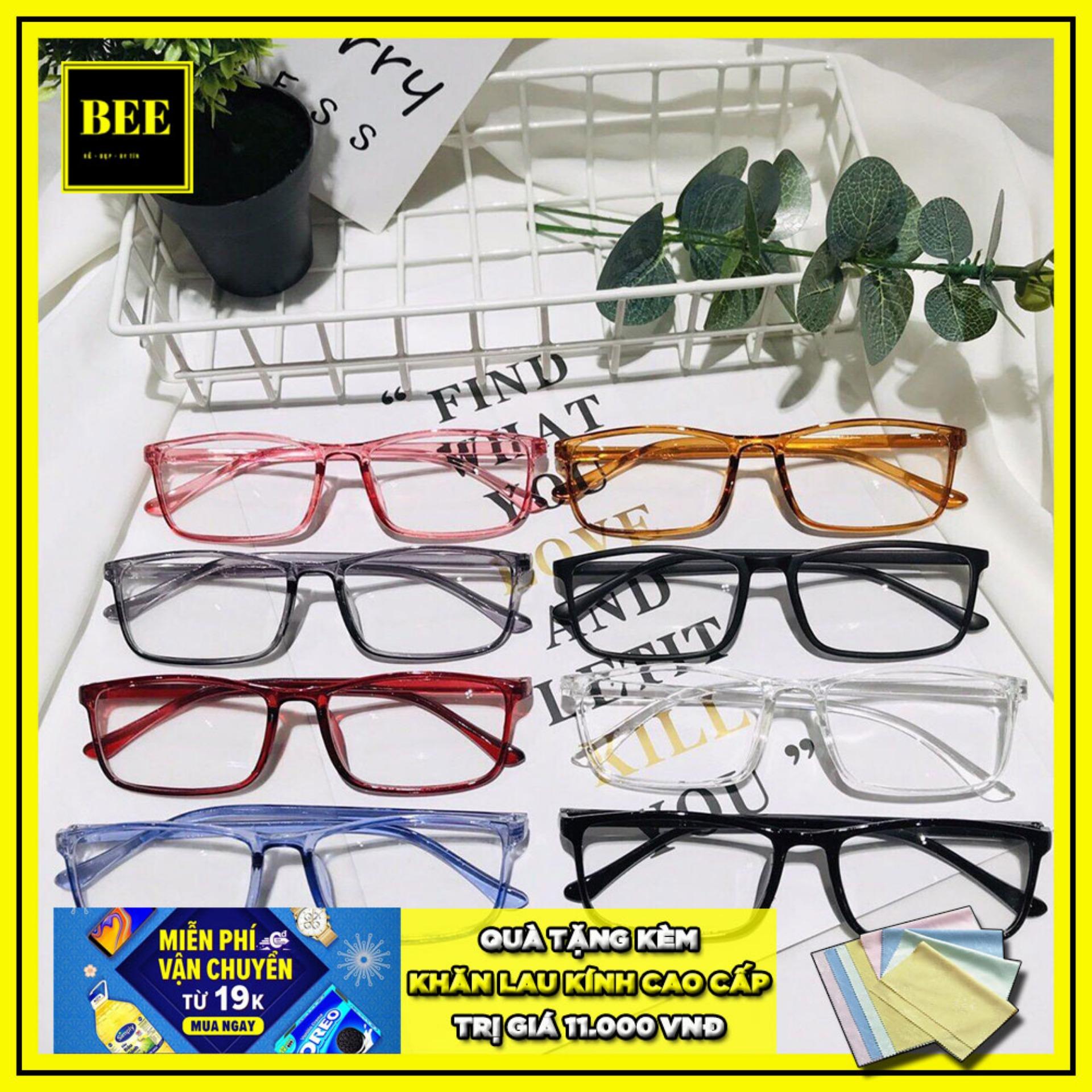 [HCM]Kính thời trang nam nữ BEE154 giả cận Tata hàn quốc + TẶNG KÈM KHĂN LAU MẮT KÍNH CAO CẤP TRỊ GIÁ 11K