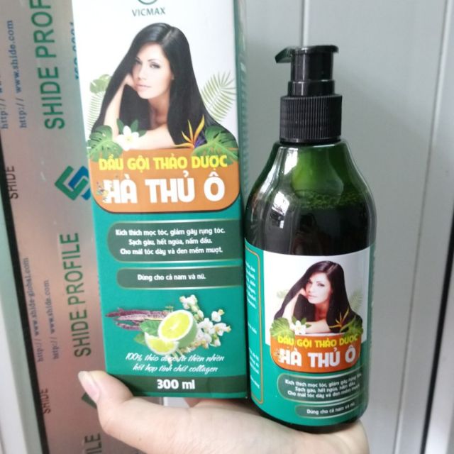 DẦU GỘI THẢO DƯỢC HÀ THỦ Ô BỒ KẾT SẢ CHANH 300ml