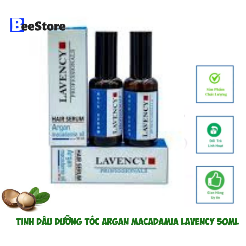 [Freeship] Tinh dầu dưỡng tóc Argan & Macadamia Oil Lavency bóng mượt, phục hồi hư tổn 50ml