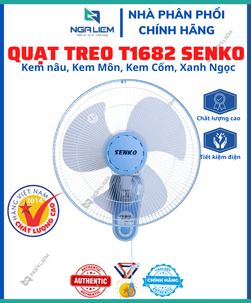 Quạt Treo 1 Dây T1682 SENKO [Hàng Chính Hãng]