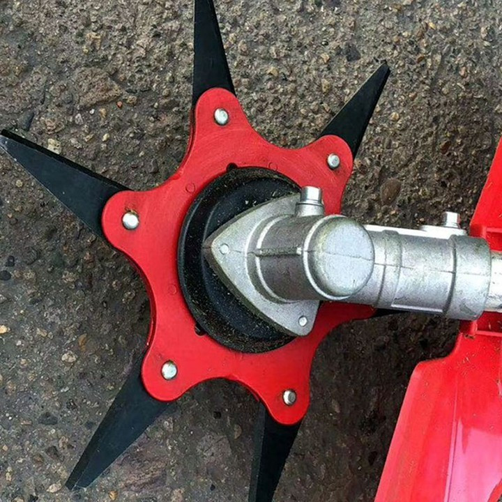 Lưỡi dao cắt cỏ 6 cánh chuyên dụng giúp loại bỏ cỏ tận gốc
