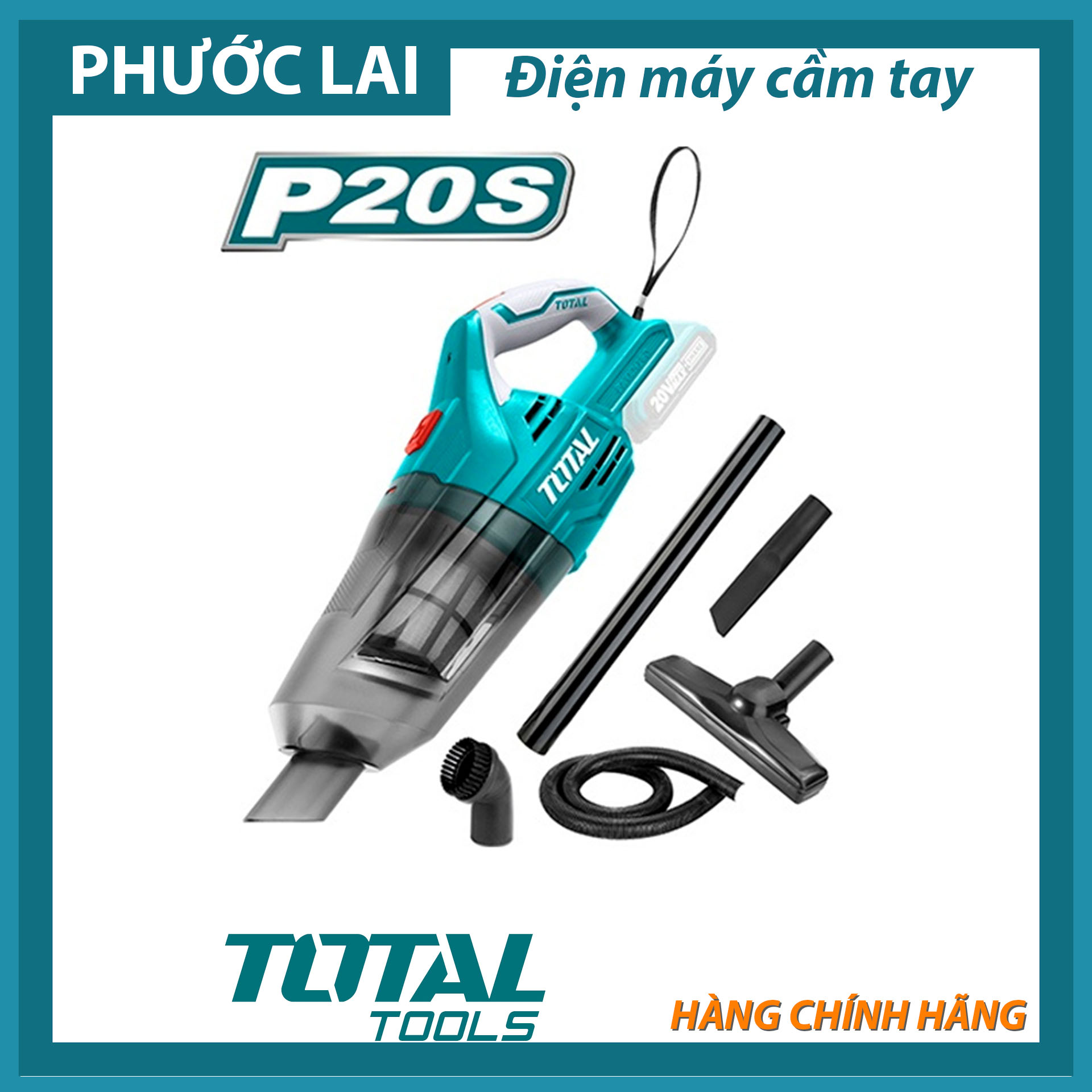 Máy hút bụi cầm tay dùng pin 20V Total TVLI2001