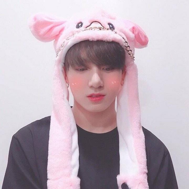 Mũ nón giật theo nhạc Heo hồng BTS idol nhóm nhạc idol Hàn quốc army