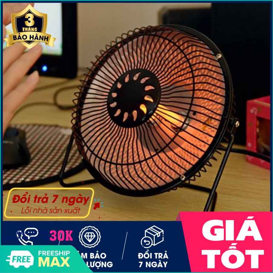 Quạt sưởi để bàn- Quải sưởi ấm - Quạt sưởi Mini Heater 4 inch, Quạt sưởi ấm mini tiết kiệm điện (Màu ngẫu nhiên)