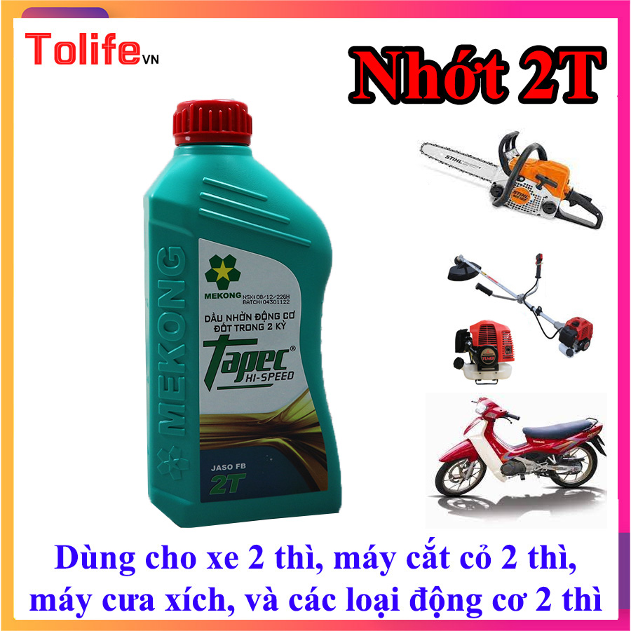 Nhớt thơm xe 2 thì, nhớt cưa máy, nhớt máy cắt cỏ