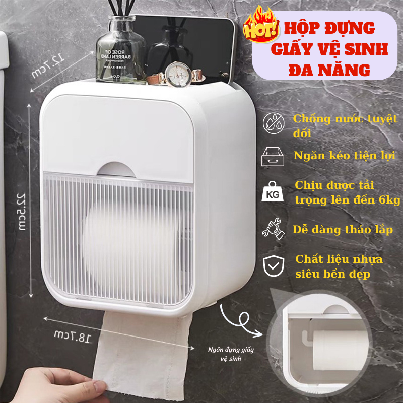 Hộp giấy hộp đựng giấy nhựa cao cấp chống nước bách hóa toki
