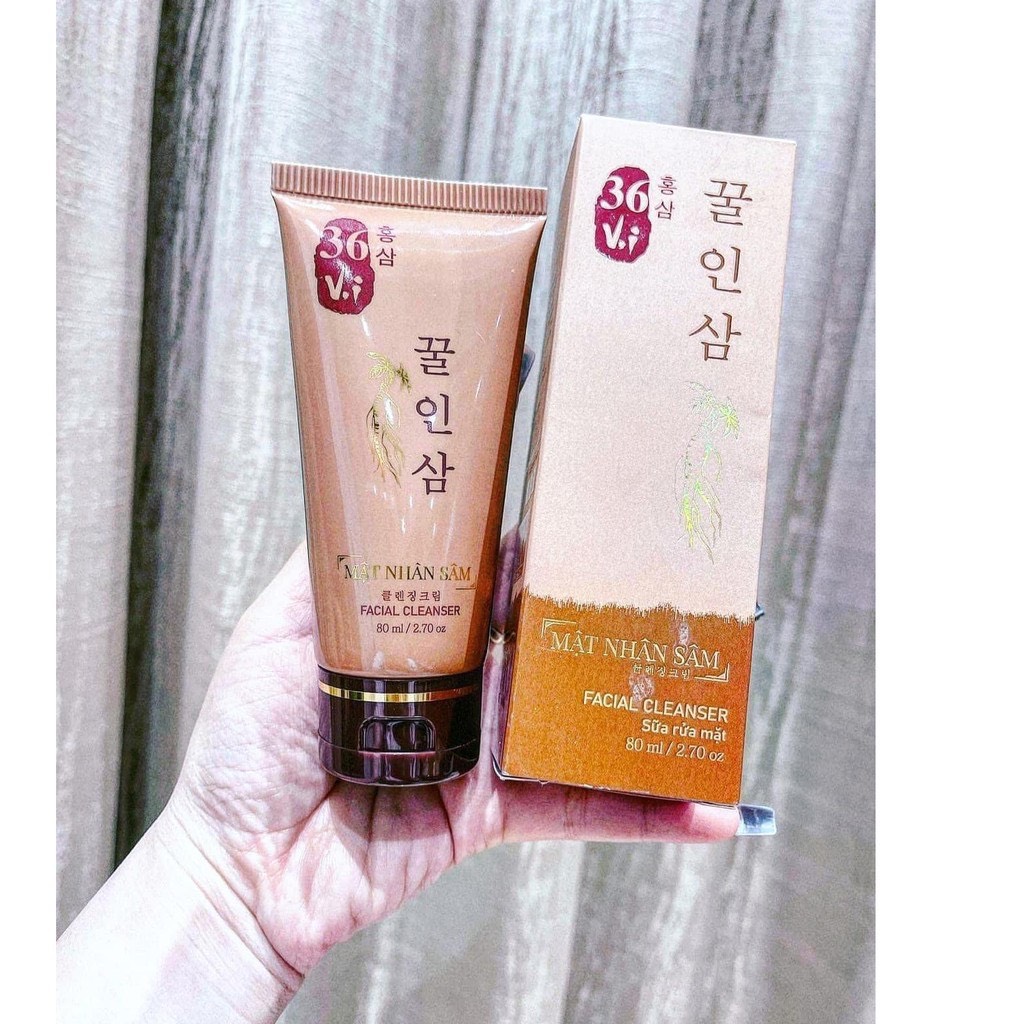 Sữa rửa mặt mật nhân sâm cao mụn 36 vị cao mụn sâm đỏ hàng chính hiệu nha khách yêu