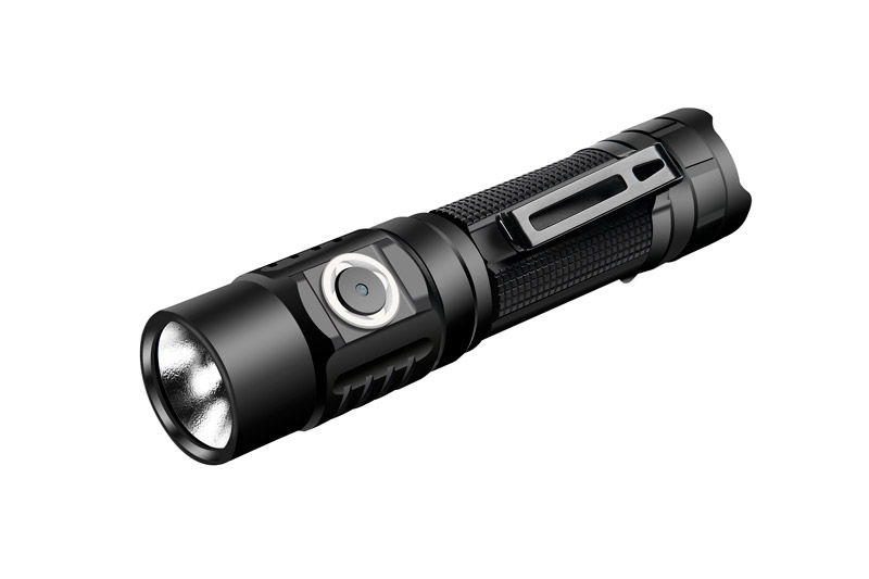 KLARUS G10 đèn pin tìm kiếm nhỏ gọn độ sáng 1800lm, chiếu xa 250m bóng CREE LED XHP35 HD E4 cổng sạc micro USB sử dụng 1 pin Klarus 18650 (đi kèm)