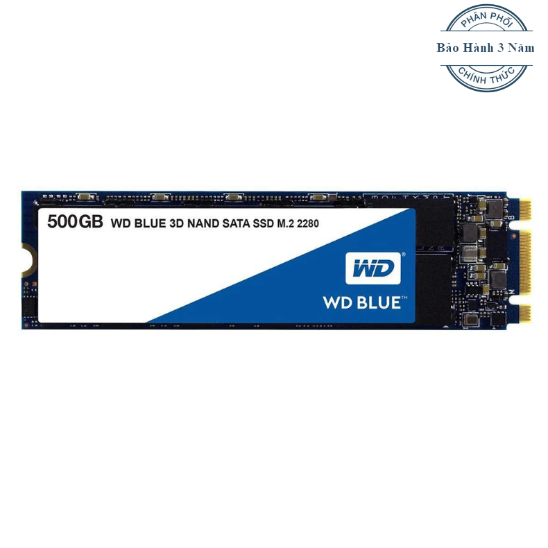 Ổ cứng ssd western digital blue 500gb m.2 2280 sata 3 - wds500g2b0b - bảo hành 3 năm
