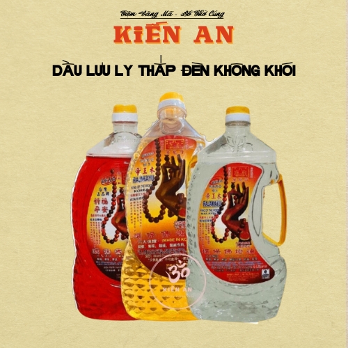 Dầu lưu ly thắp đèn - không khói - tiết kiệm - an toàn - đồ thờ cúng kiến an