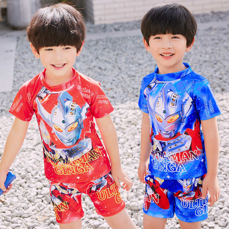 Đồ bơi siêu nhân cho bé trai - kèm nón