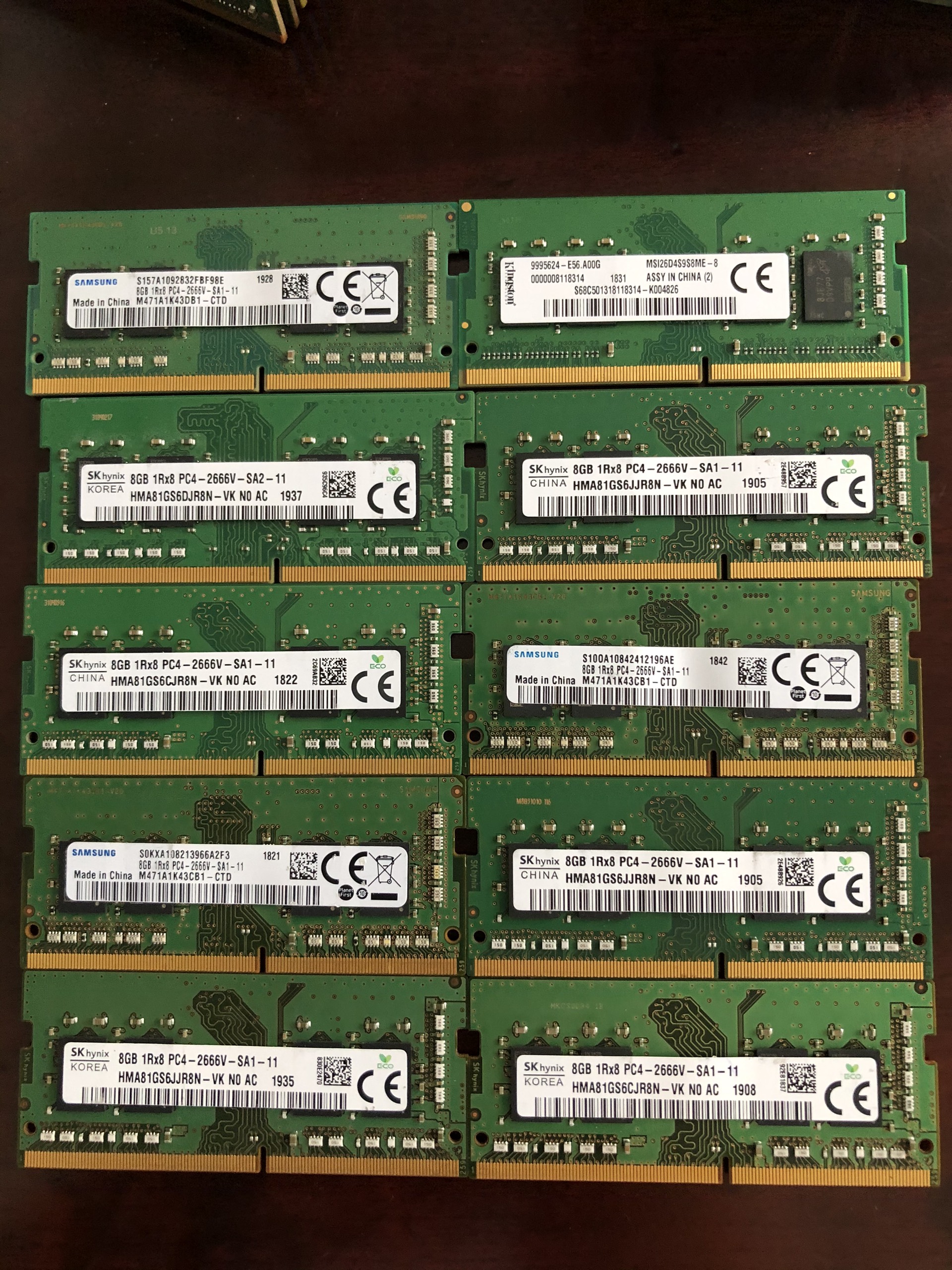 RAM LAPTOP DDR4 8G BUSS | 2133-2400 - 2666 - 3200 HÀNG THÁO MÁY (BẢO HÀNH 36 THÁNG)