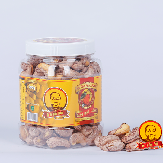 Hạt điều rang muối bà tư bình phước 500gr