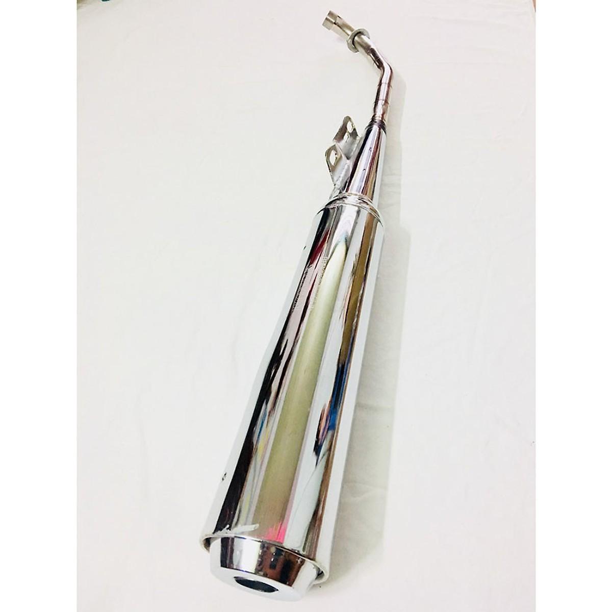 Pô Wave 110 móc nhẹ cổ inox 7 khúc không rỉ