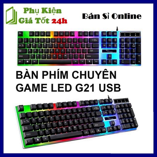 [HCM][ Giá Sỉ ] Bàn phím G21  giả cơ game chuyên dụng - Led 7 Màu