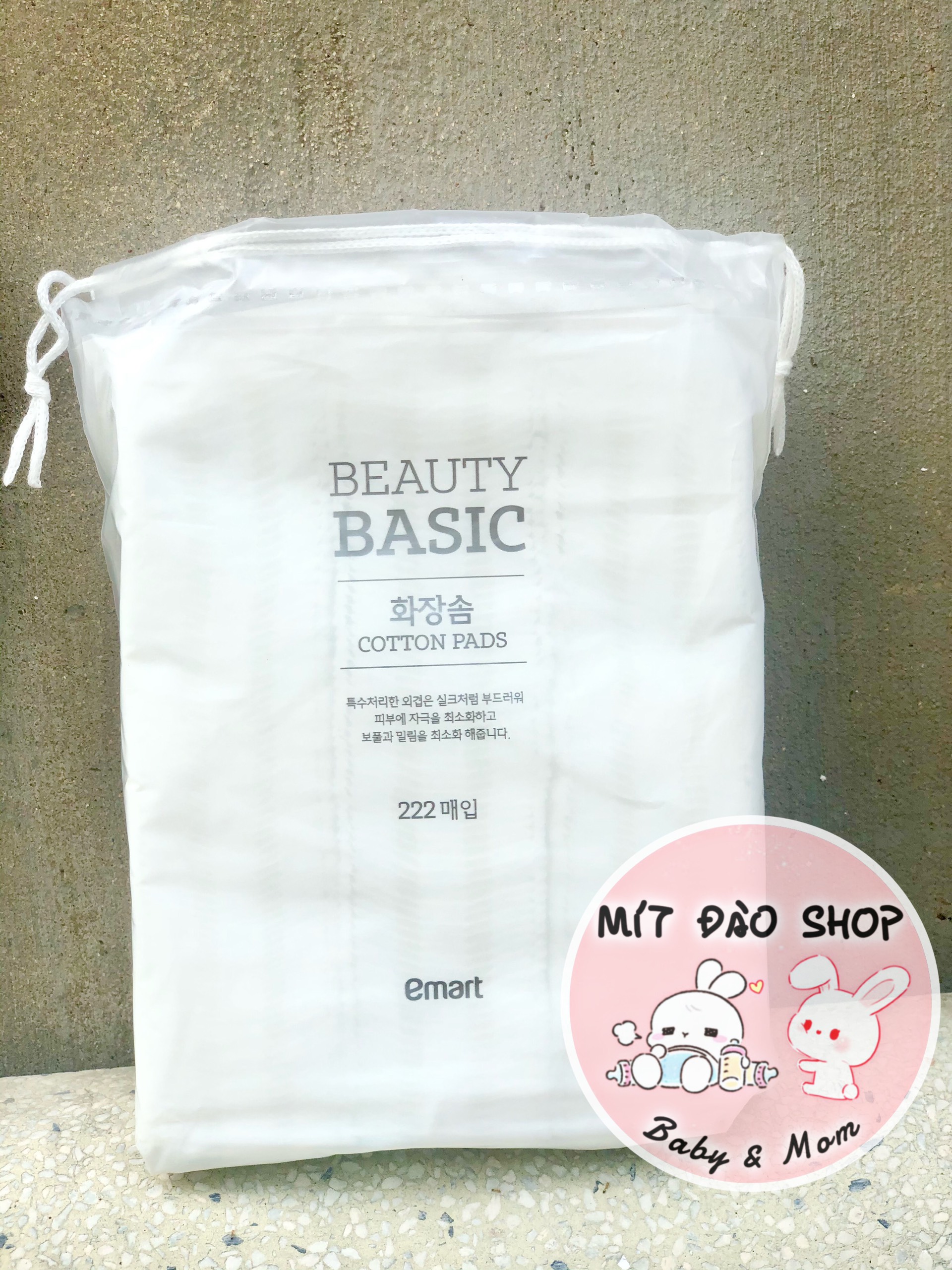 Bông tẩy trang cotton pad Emart 222 miến