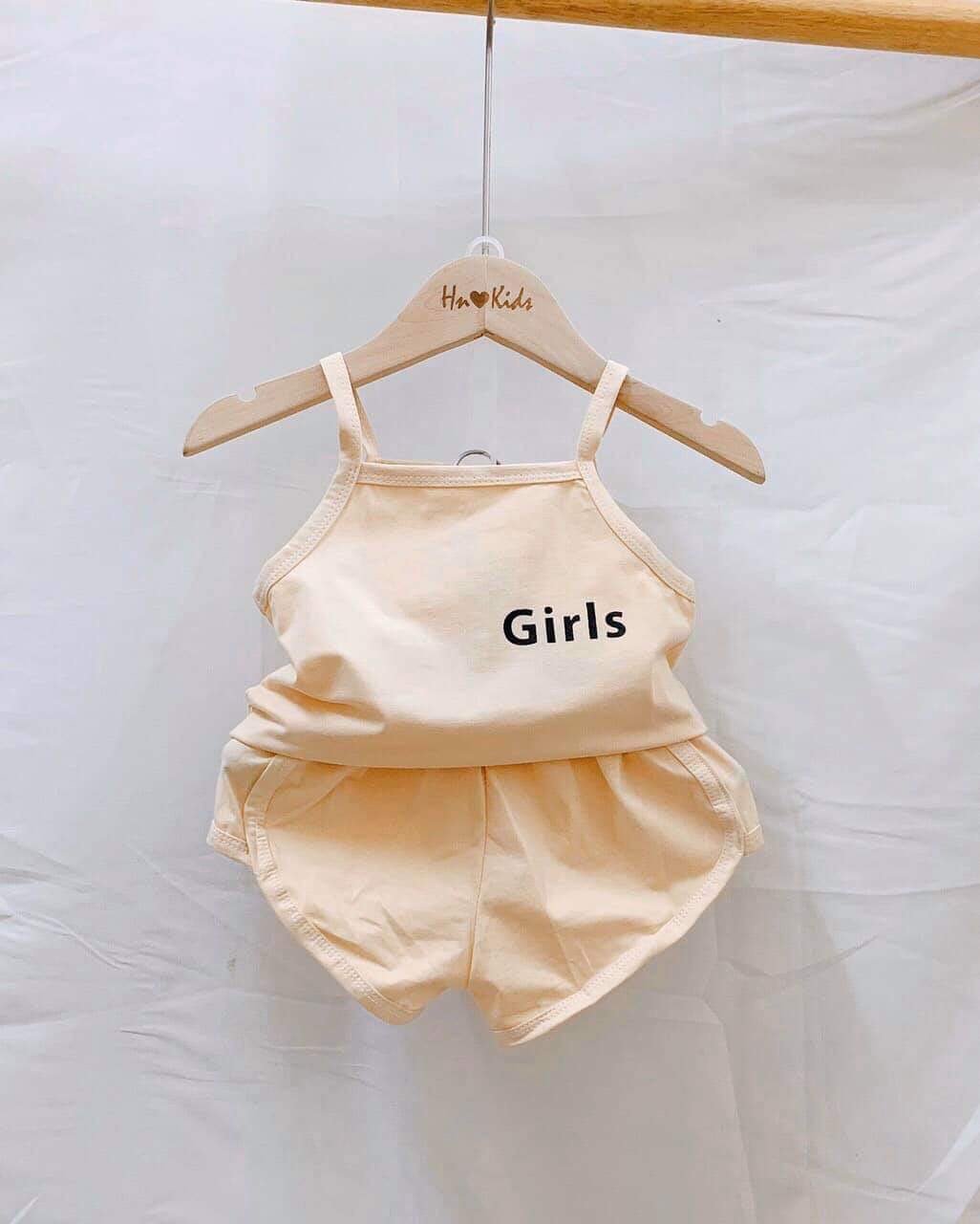 Set 2 dây cotton dễ thương cho bé gái 8-25kg