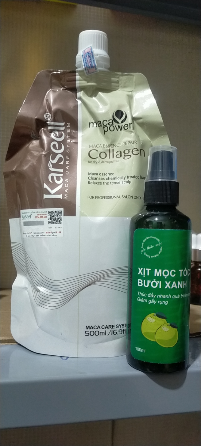[Tặng xịt bưởi] Mua Ủ tóc Karseell tặng xịt mọc tóc bưởi xanh 100ml