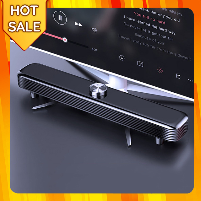 Loa thanh soundbar gaming để bàn Sada V-101, âm thanh trầm, bass cực mạnh, dùng cho máy tính pc, điện thoại, laptop
