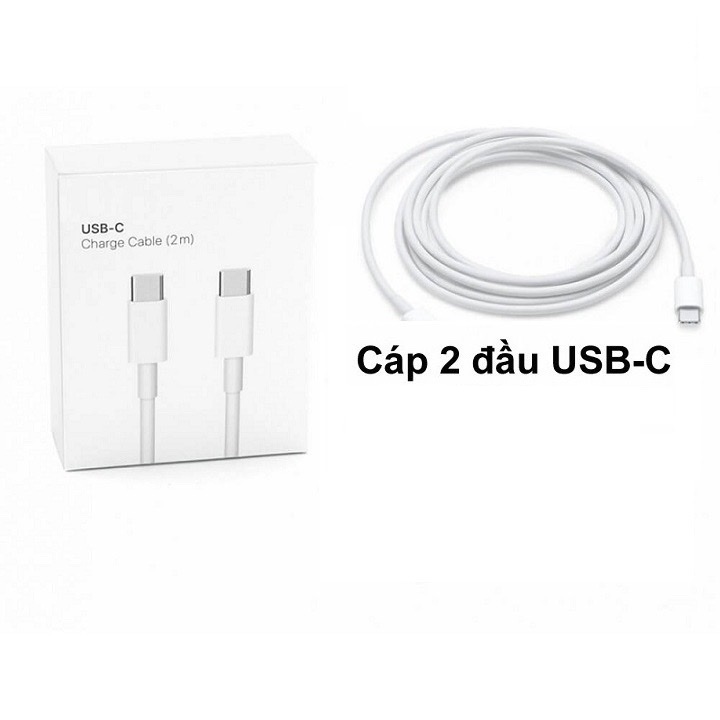 Dây Cáp Sạc USB Type C to Type C ZIN cho 15pm macbook pro air m1 m2 2017 2018 2019 2020 sam oppo xiaomi huawei dell xps dài 2m