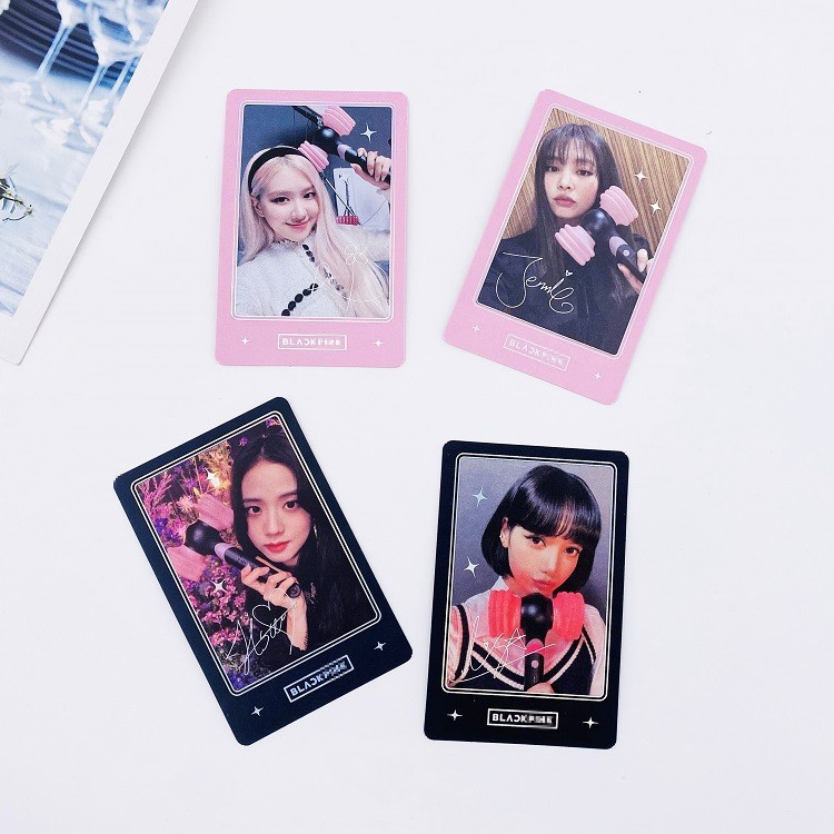Thẻ Lomo card BlackPink bo góc Album Thần Tượng Kpop - Bộ 4 tấm hình