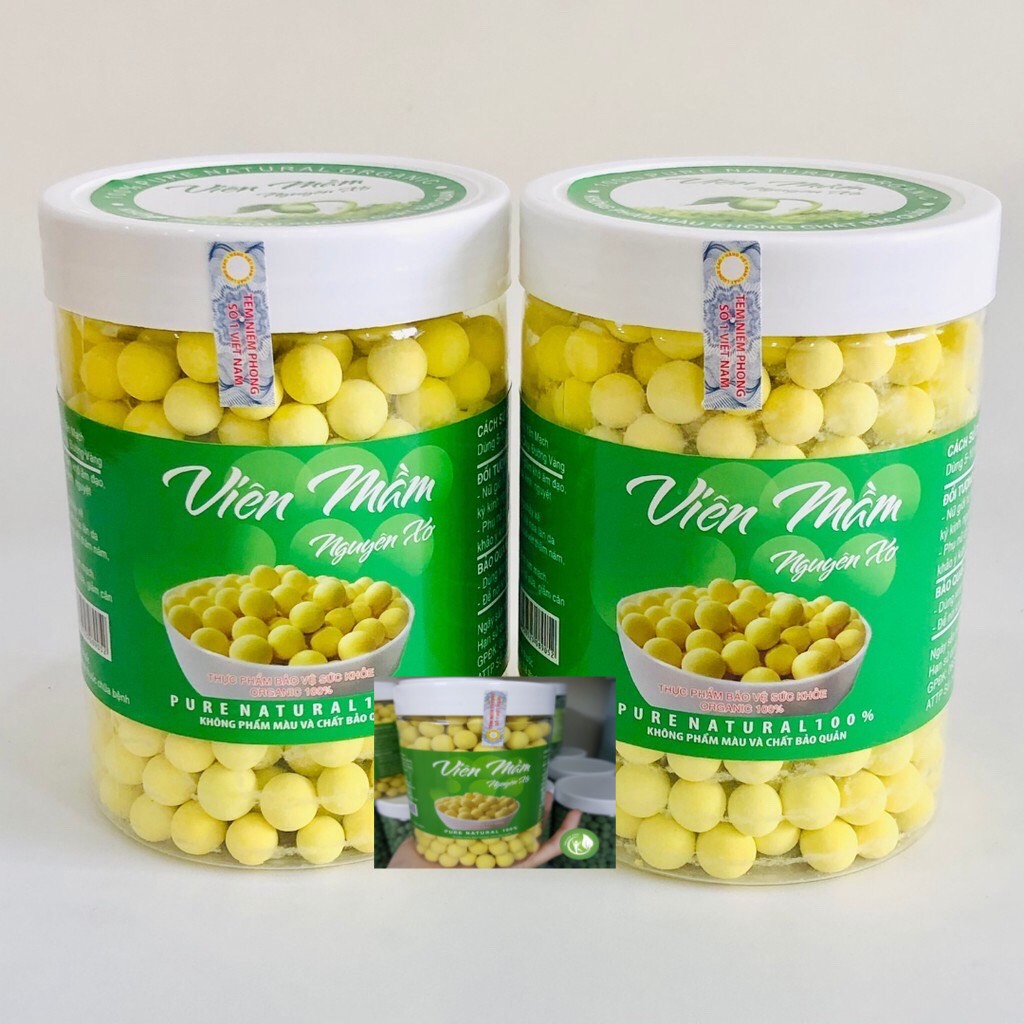500gr viên mầm đậu nành nguyên xơ tăng vòng 1, đẹp da, cân bằng nội tiết tố nữ có giấy chứng nhận ATTP L938A 4.9
